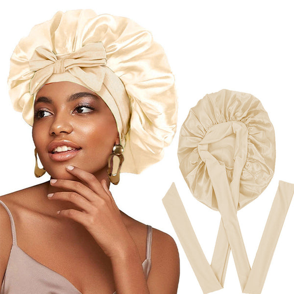 Luvoria Satin Sleep Bonnet for overnight hair protection