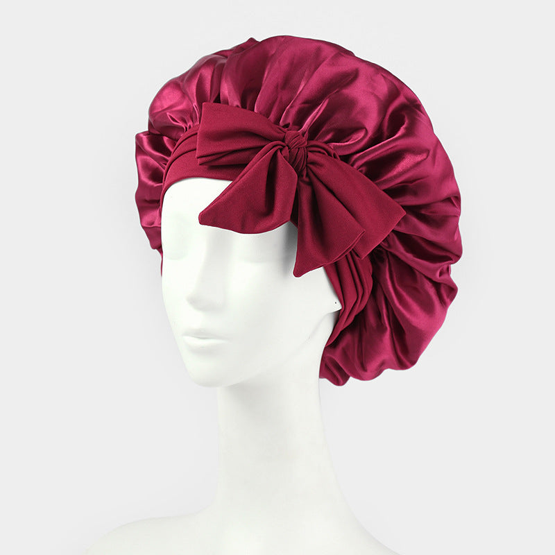 Luvoria Satin Sleep Bonnet for overnight hair protection – view 2