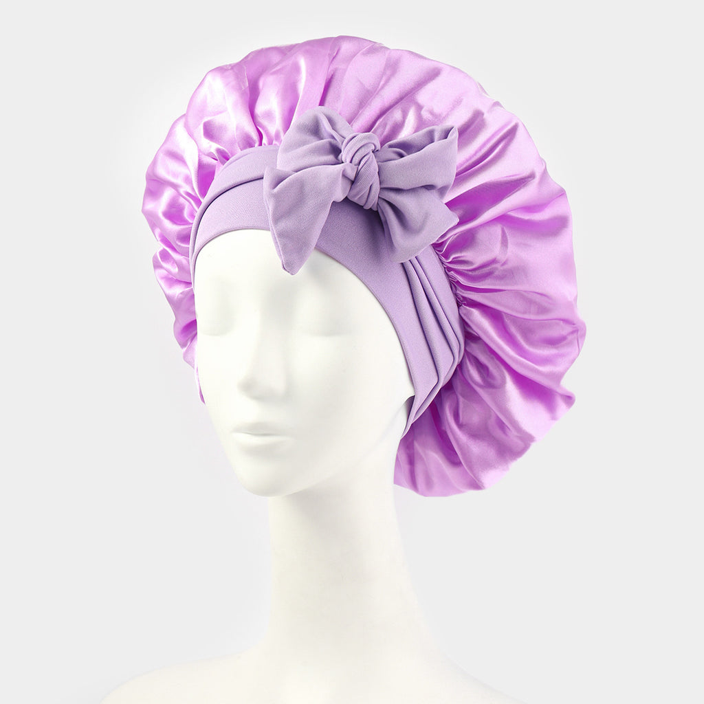 Luvoria Satin Sleep Bonnet for overnight hair protection – view 5