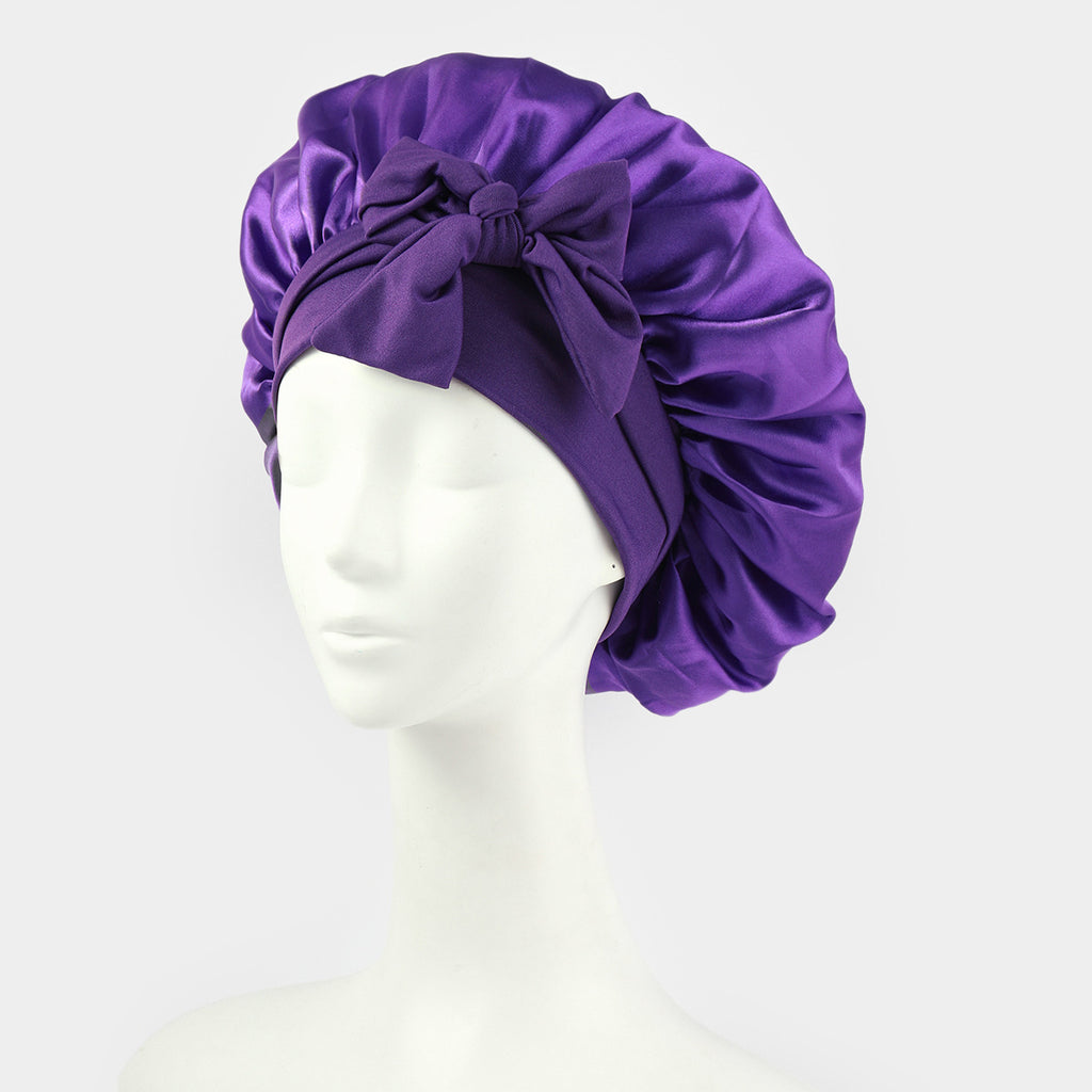 Luvoria Satin Sleep Bonnet for overnight hair protection – view 6